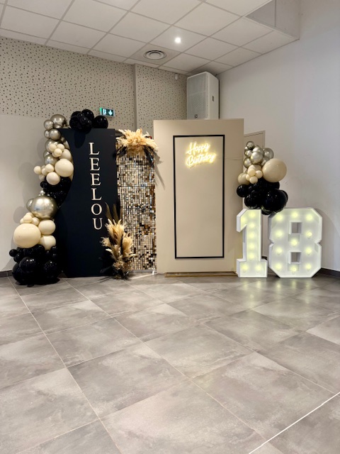 Décoration anniversaire 18 ans thème années folles Lyon